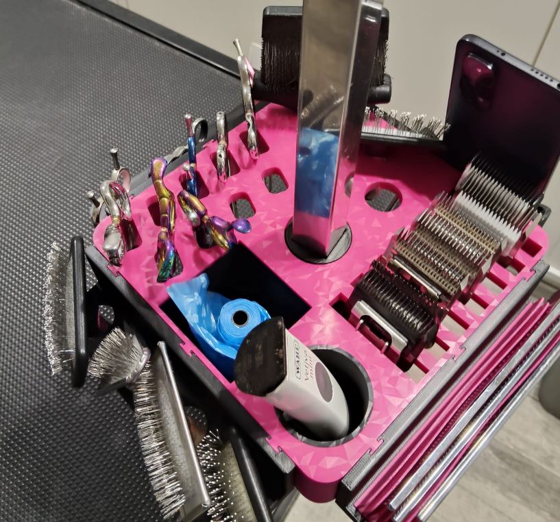 Obrotowy organizer groomera – modułowy